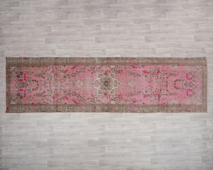 Pink Runner Rug 3' 8" x 13' | No. VR98259