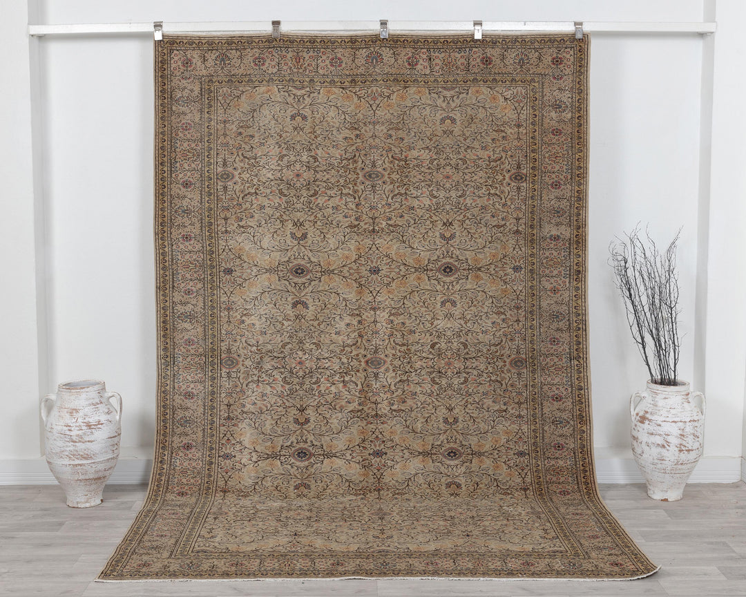 Faded Oushak Rug 6' 7" x 9' 9" | No. VR63262