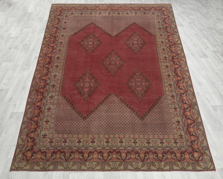 Pink Oushak Rug 7' 10" x 10' 10" | No. VR42434