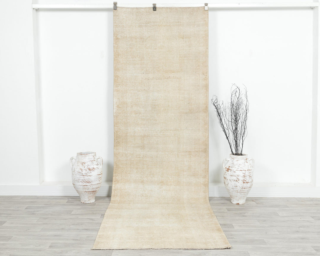 Beige Runner Rug 3' 5" x 11' 1" | No. VR85151
