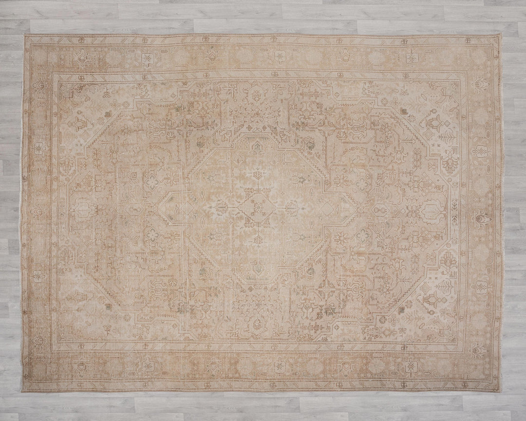 Beige Oushak Rug 10' x 12' 7" | No. VR89271