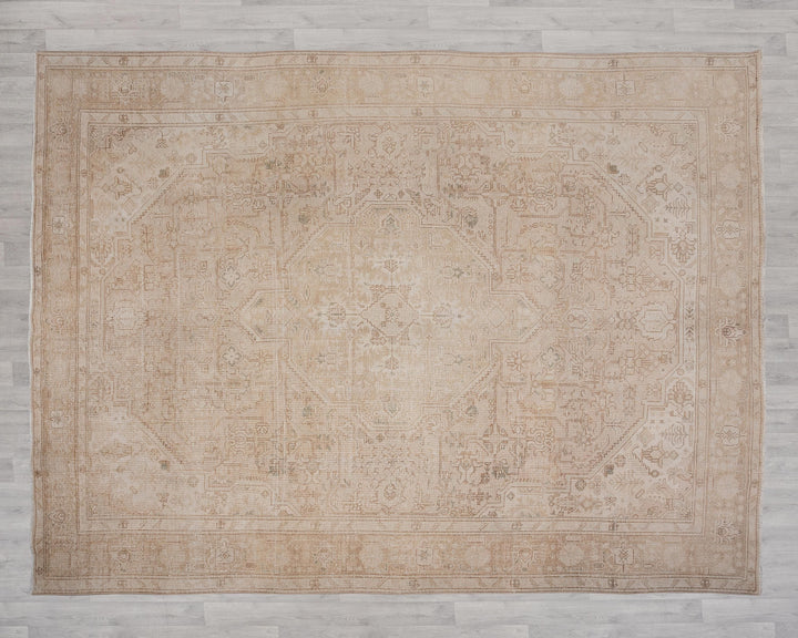 Beige Oushak Rug 10' x 12' 7" | No. VR89271