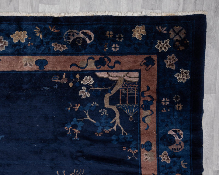 Blue Oushak Rug 8' 11" x 11' 2" | No. VR11482