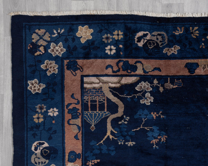 Blue Oushak Rug 8' 11" x 11' 2" | No. VR11482
