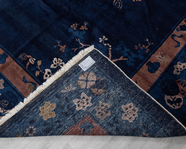 Blue Oushak Rug 8' 11" x 11' 2" | No. VR11482
