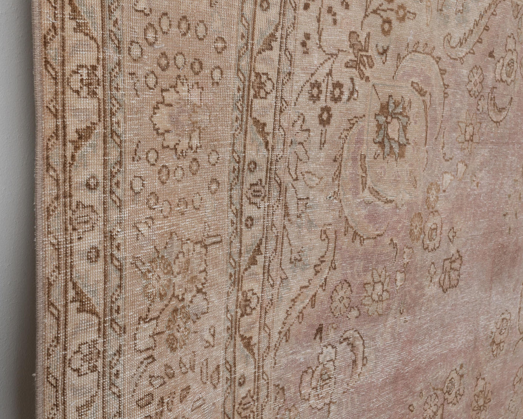 Beige Oushak Rug 9' 8" x 12' 4" | No. VR30832