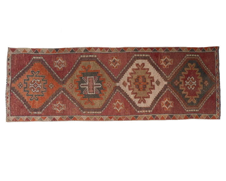 Red Runner Rug 3' 2" x 9' 4" | No. VR20877