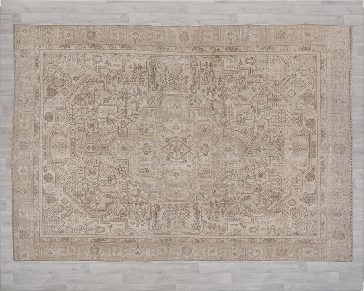 Beige Oushak Rug 8' 8" x 11' 6" | No. VR52081
