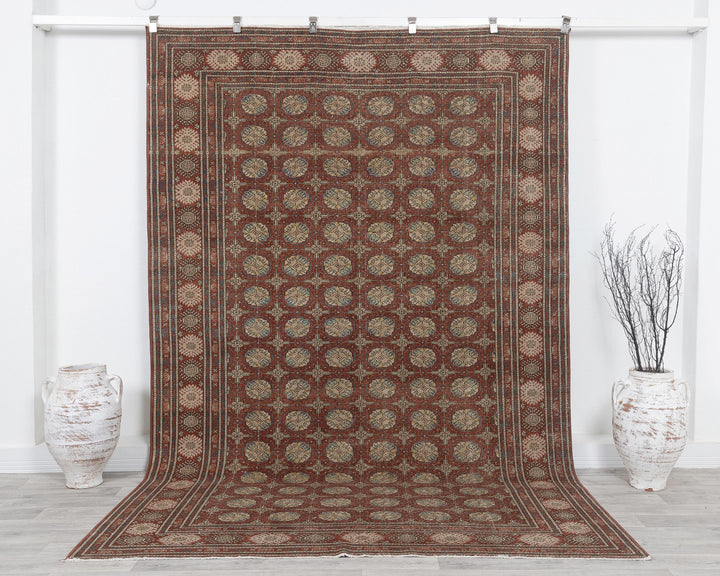 Red Oushak Rug 6' 4" x 9' 7" | No. VR50810