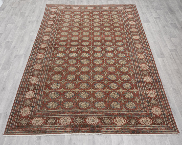 Red Oushak Rug 6' 4" x 9' 7" | No. VR50810
