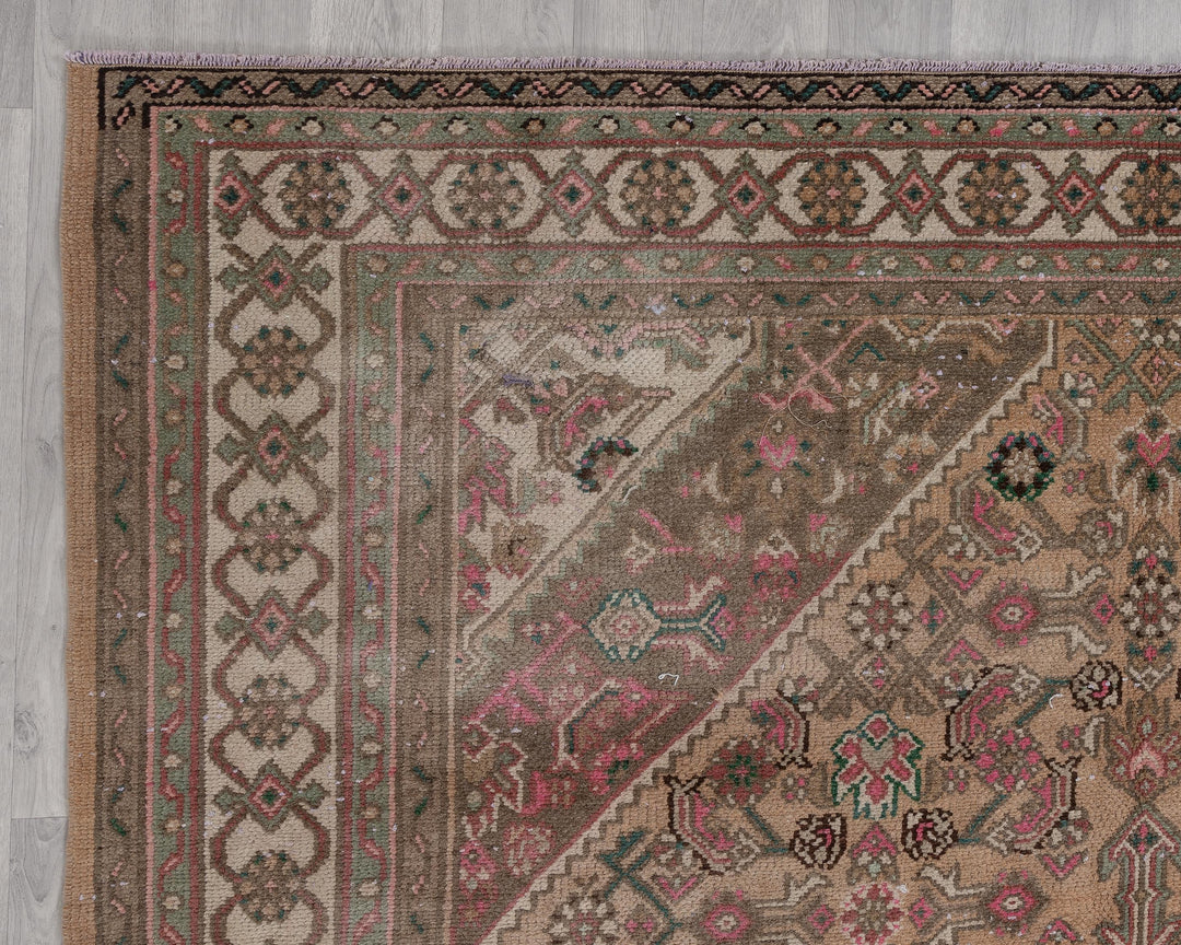 Faded Oushak Rug 6' 11" x 10' | No. VR11080