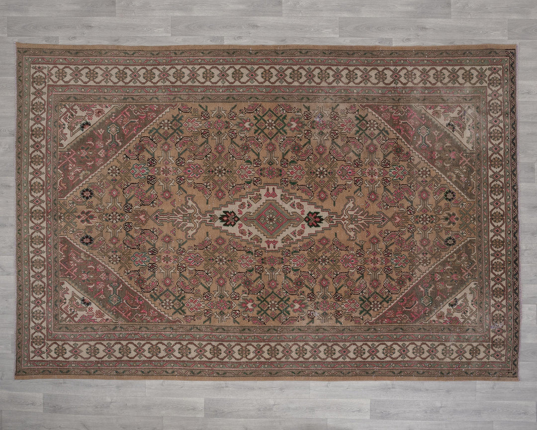 Faded Oushak Rug 6' 11" x 10' | No. VR11080