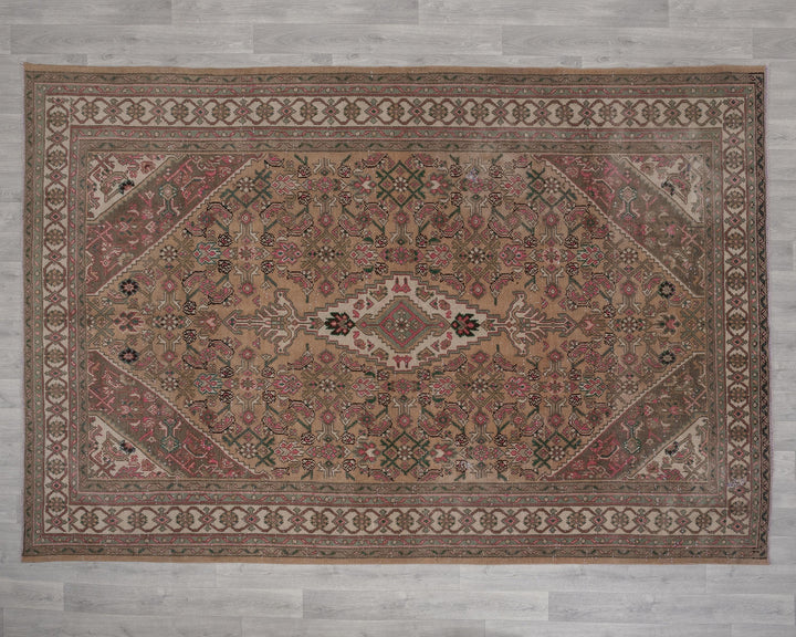 Faded Oushak Rug 6' 11" x 10' | No. VR11080