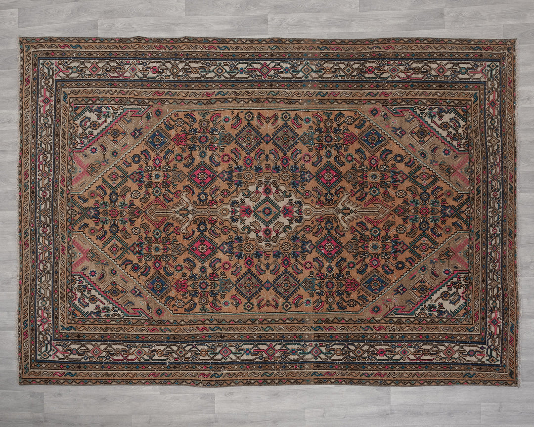 Faded Oushak Rug 6' 11" x 9' 4" | No. VR87294