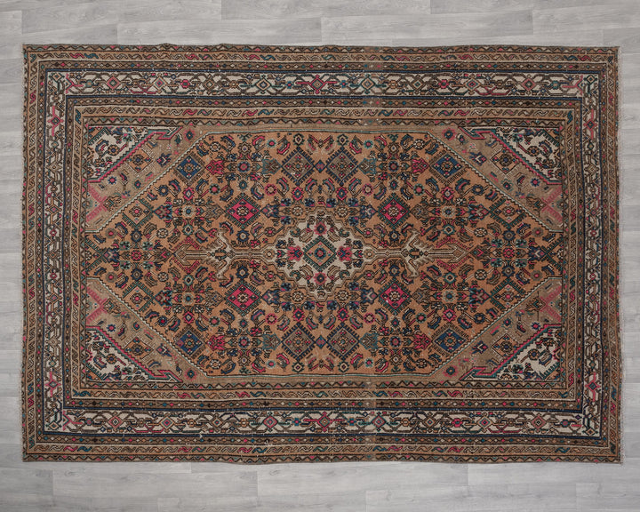 Faded Oushak Rug 6' 11" x 9' 4" | No. VR87294