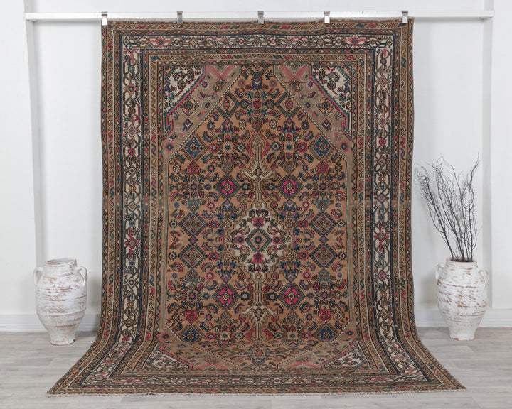 Faded Oushak Rug 6' 11" x 9' 4" | No. VR87294