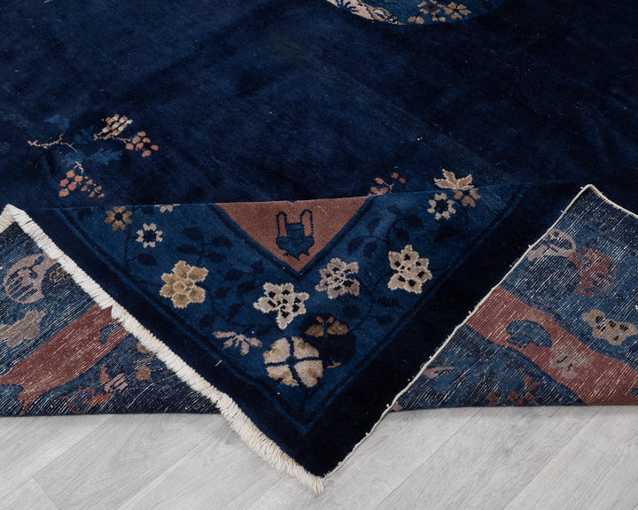 Blue Oushak Rug 8' 11" x 11' 2" | No. VR11482