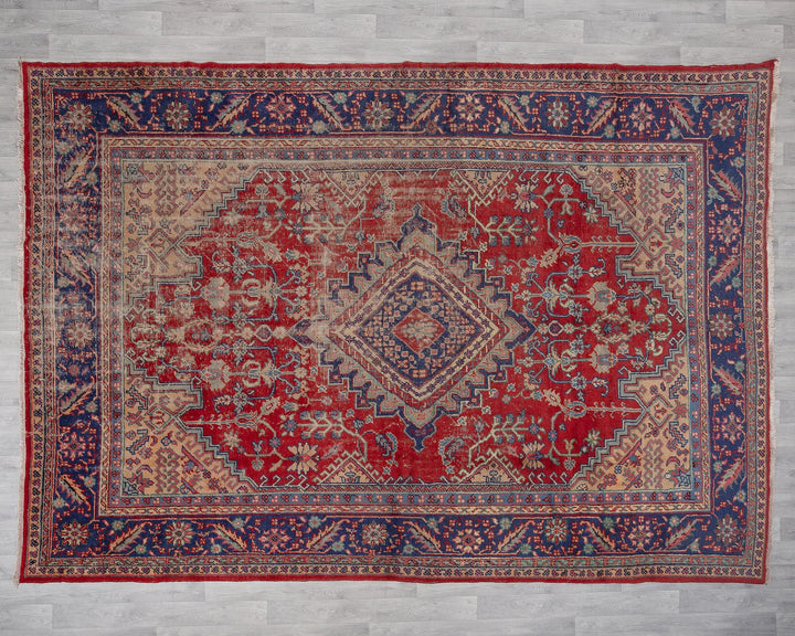 Red Oushak Rug 8' 7" x 11' 2" | No. VR92631