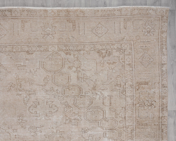 Beige Oushak Rug 9' 6" x 12' | No. VR78449