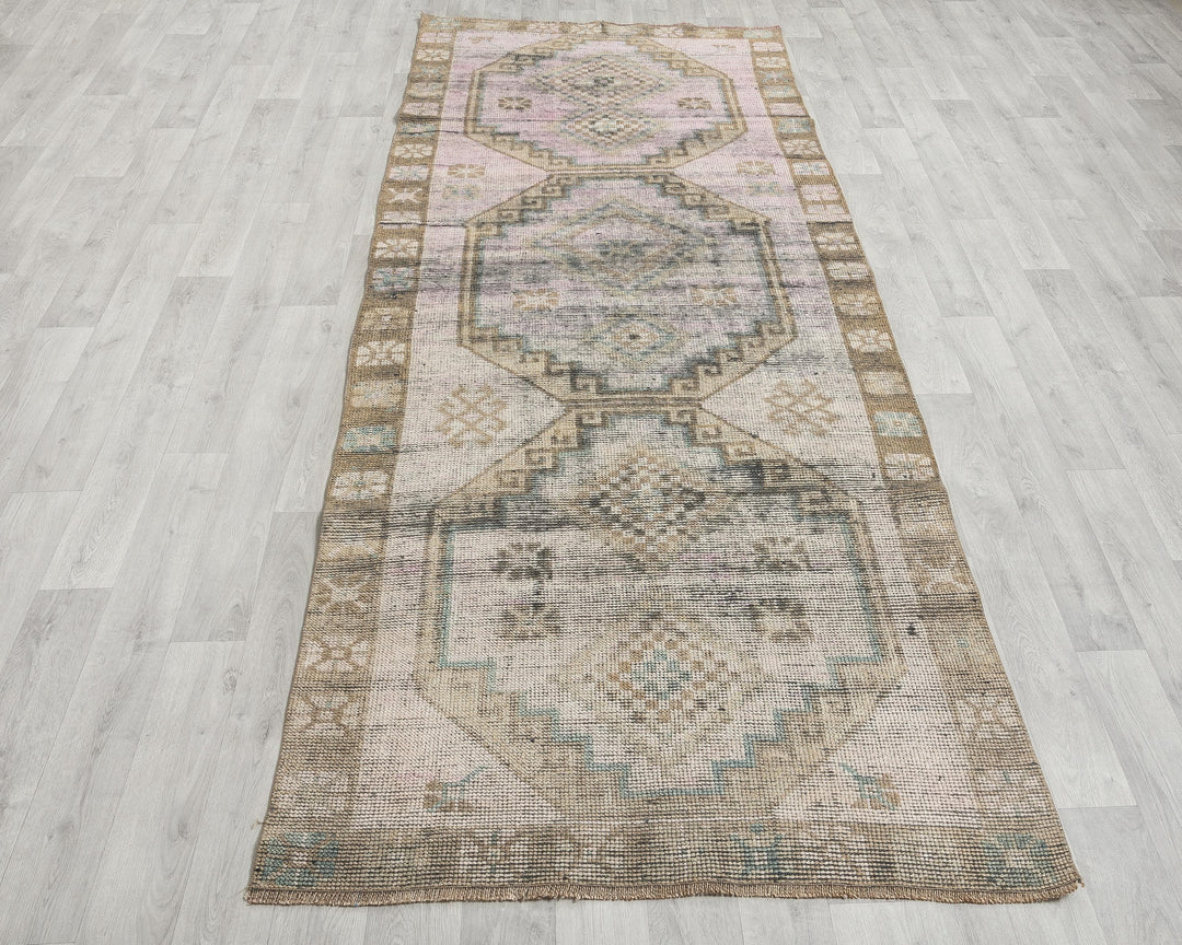 Beige Runner Rug 3' 9" x 10' 6" | No. VR75925
