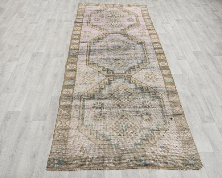 Beige Runner Rug 3' 9" x 10' 6" | No. VR75925