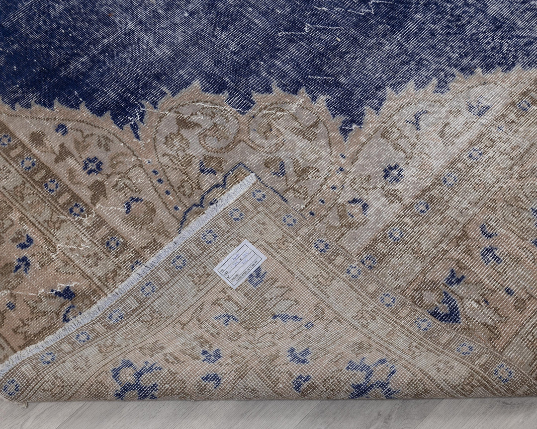 Blue Oushak Rug 7' 4" x 10' 8" | No. VR99609