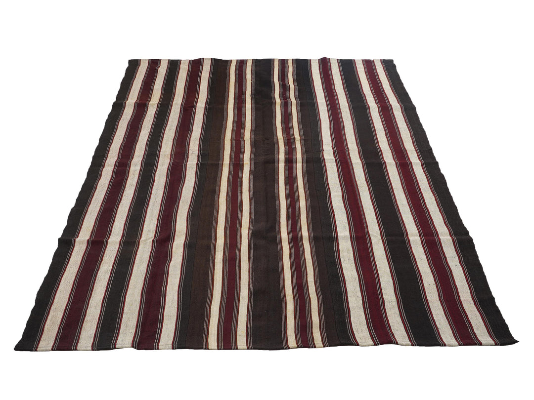 Brown Kilim Rug 7' 2" x 10' 11" | No. VR79250
