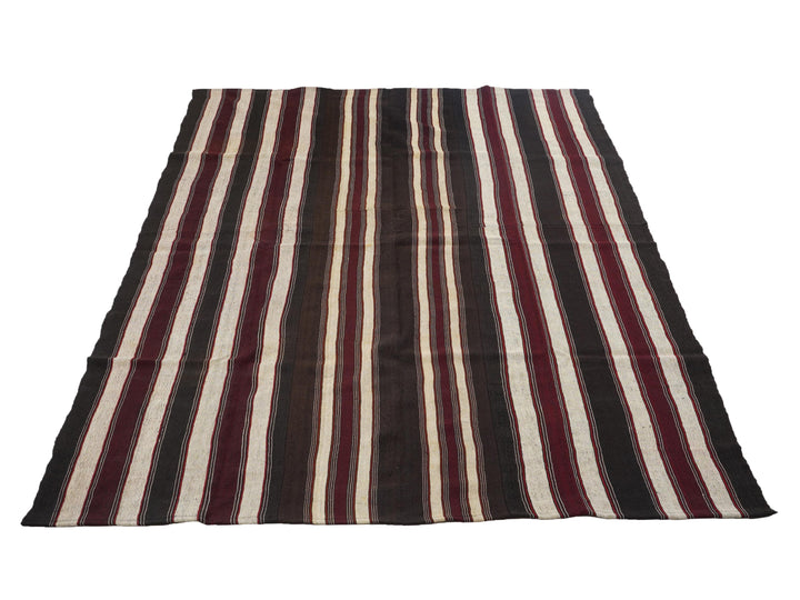 Brown Kilim Rug 7' 2" x 10' 11" | No. VR79250