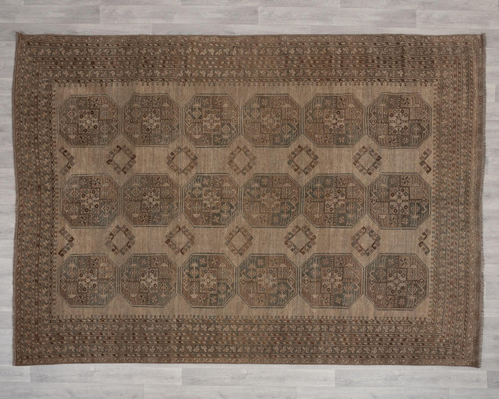 Brown Oushak Rug 7' 7" x 10' | No. VR20579