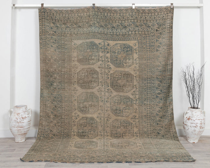 Faded Oushak Rug 7' 1" x 9' 6" | No. VR92960