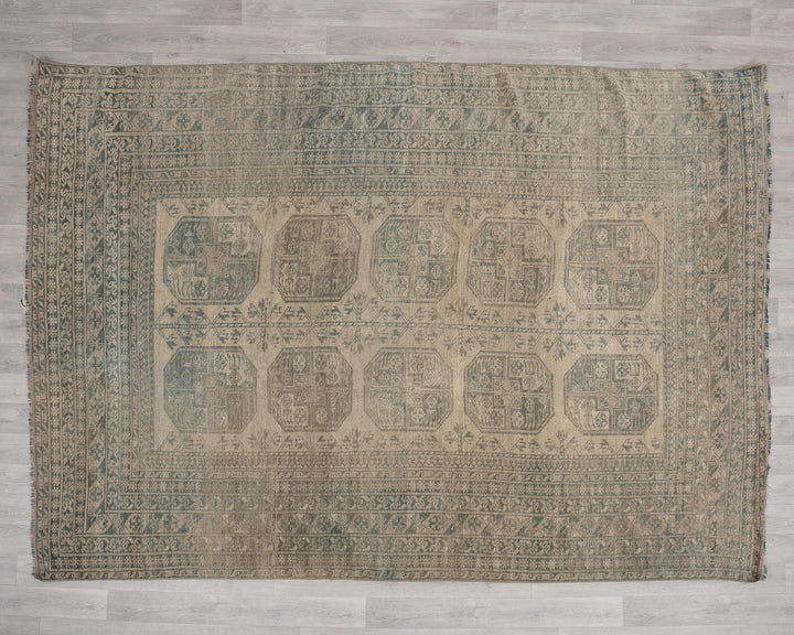 Faded Oushak Rug 7' 1" x 9' 6" | No. VR92960