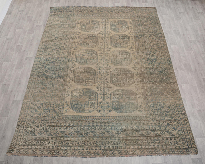 Faded Oushak Rug 7' 1" x 9' 6" | No. VR92960
