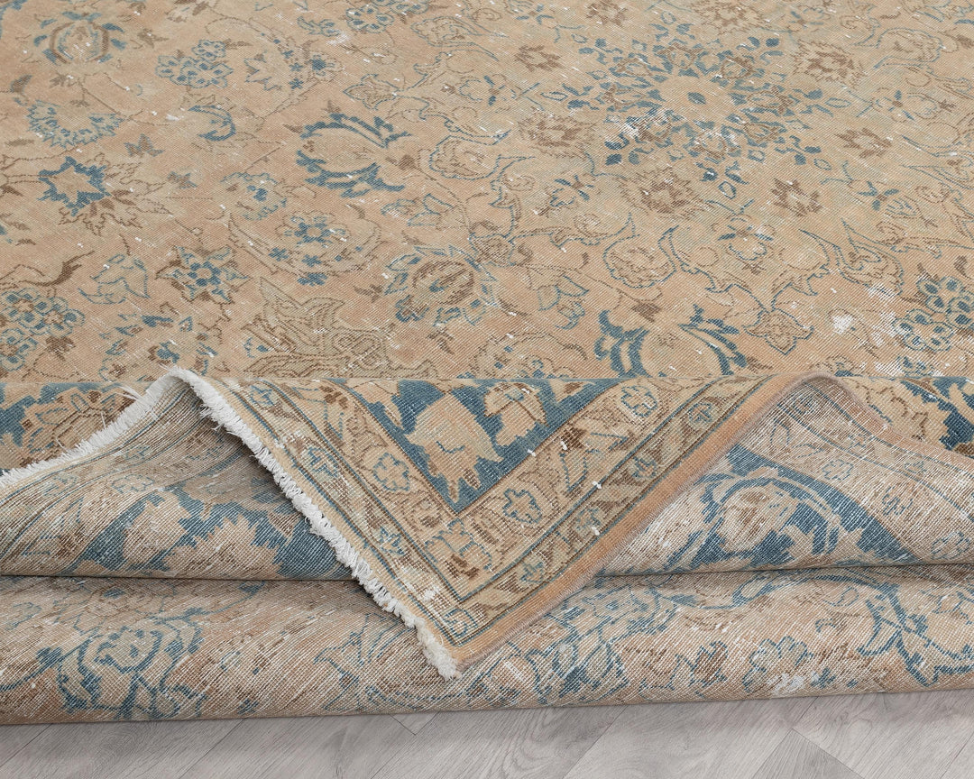 Beige Oushak Rug 8' 6" x 12' | No. VR40326