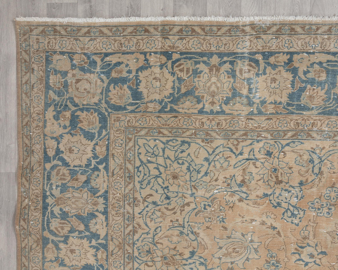 Beige Oushak Rug 8' 6" x 12' | No. VR40326