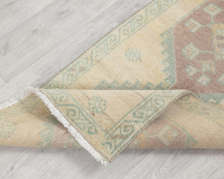 Beige Oushak Rug 1' 8" x 3' 3" | No. VR88447