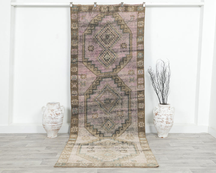Beige Runner Rug 3' 9" x 10' 6" | No. VR75925
