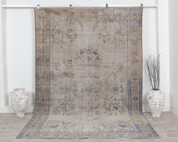 Faded Oushak Rug 6' 11" x 9' 10" | No. VR59939