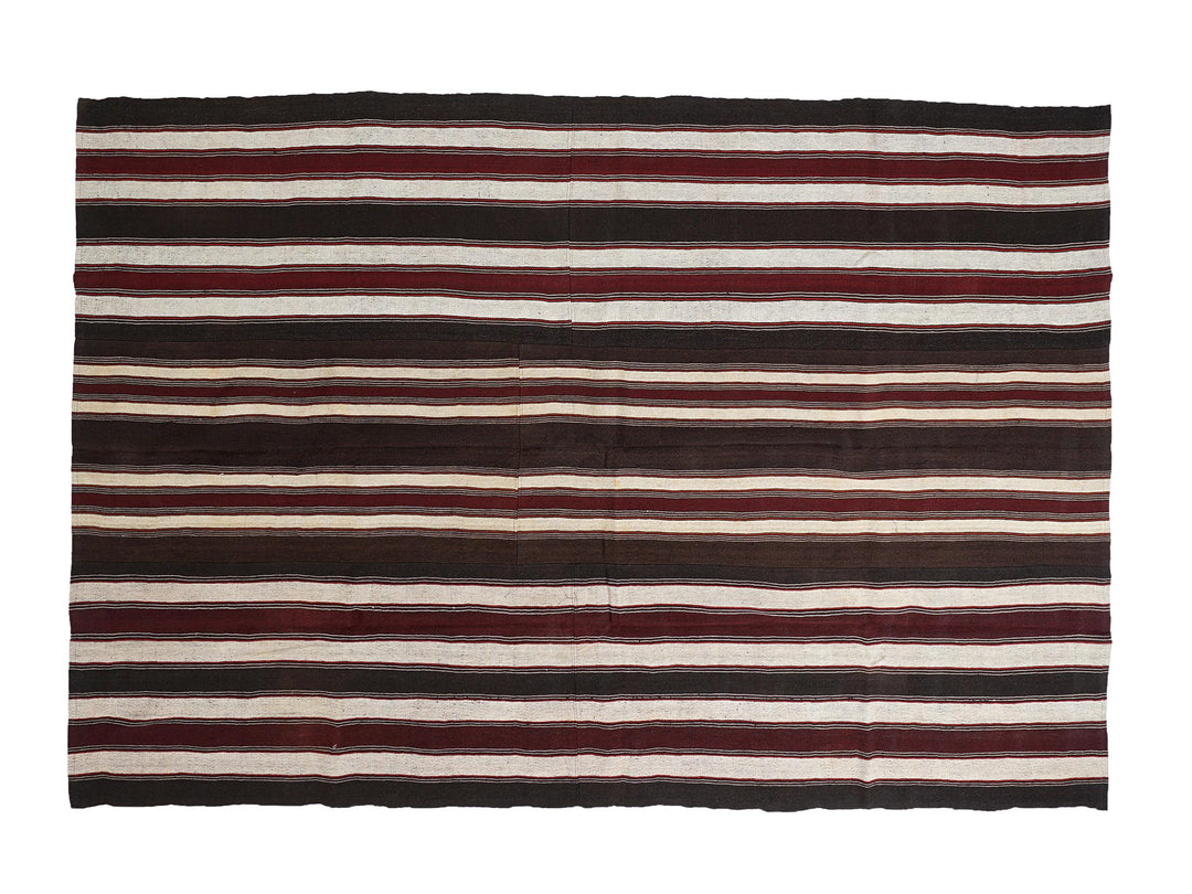 Brown Kilim Rug 7' 2" x 10' 11" | No. VR79250