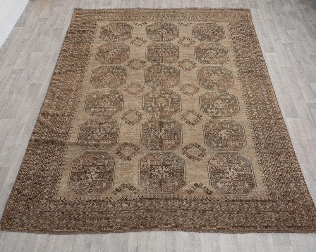Brown Oushak Rug 7' 7" x 10' | No. VR20579