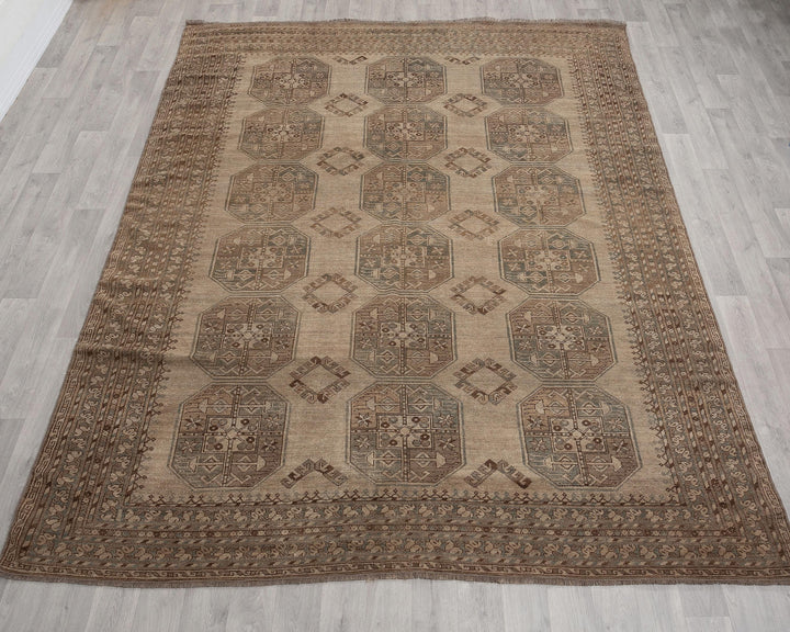Brown Oushak Rug 7' 7" x 10' | No. VR20579