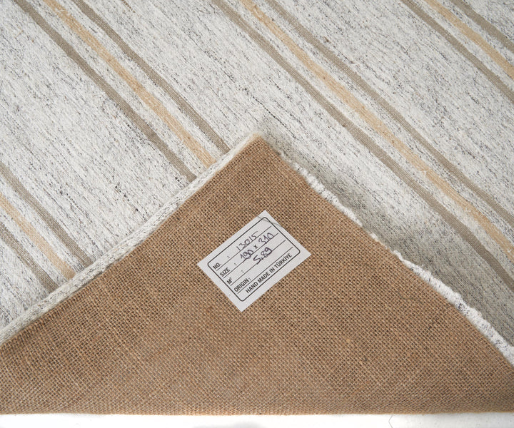 Neutral Kilim Rug 6' 3" x 10' 2" | No. VR91698