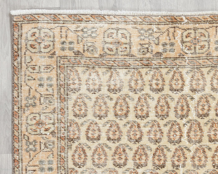 Beige Oushak Rug 3' 9" x 6' 9" | No. VR95565