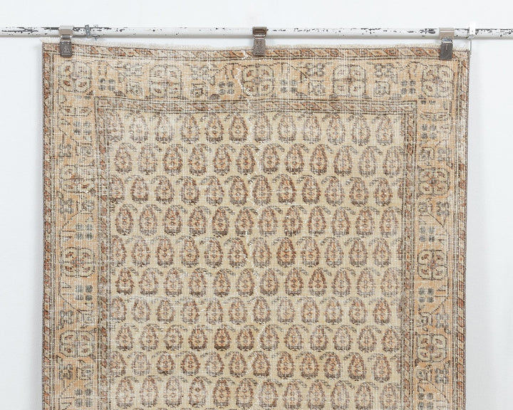 Beige Oushak Rug 3' 9" x 6' 9" | No. VR95565