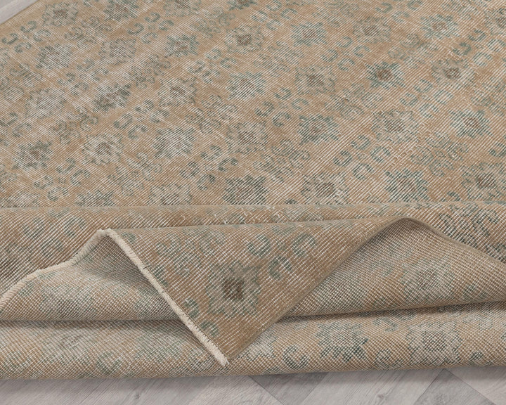 Faded Oushak Rug 5' 7" x 9' | No. VR79628