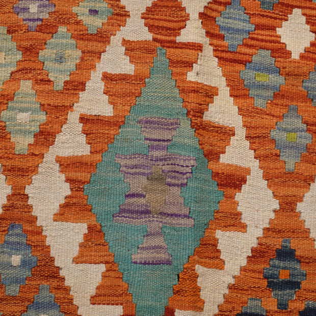 Hand Woven Wool Kelim 6' 9" x 10' 1" - No. AL64864
