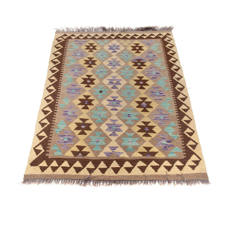 Handmade Turkish Design Wool Kilim 3' 4" x 4' 10" - No. AL59007