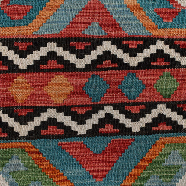 Hand Knotted Afghan Style Kilim Runner 2' 8" x 9' 8" - No. AL25620