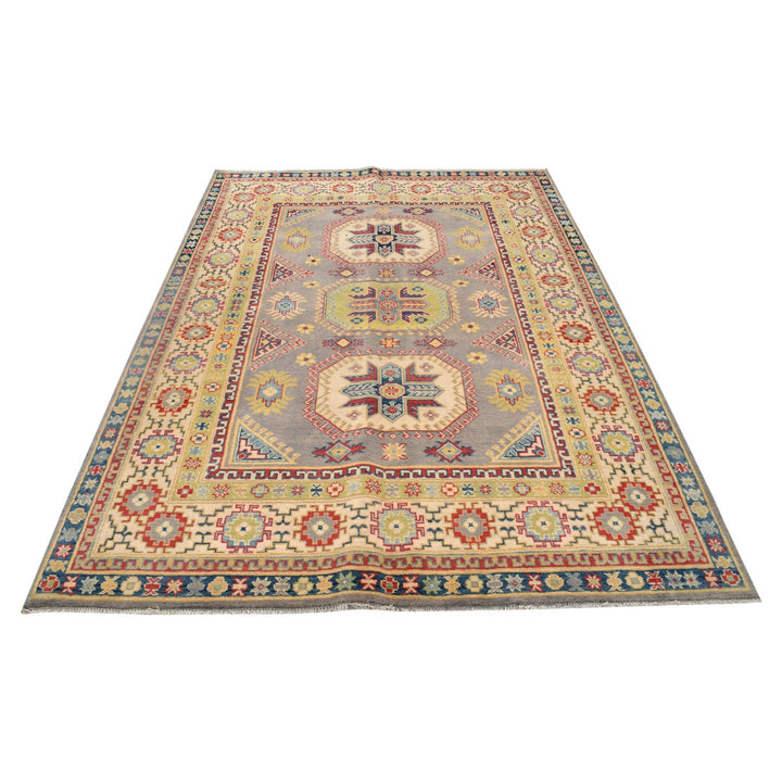 Handmade Kazak Area Rug 5' 7" x 8' 0" - No. AL30174