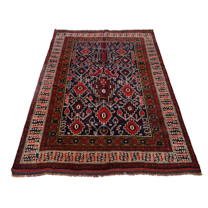 Traditional Baloch Rug 4' 0" x 5' 9" - No. AL68344