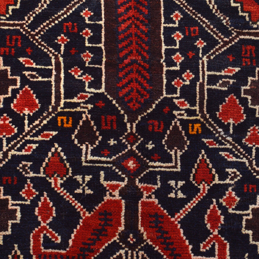 Traditional Baloch Rug 4' 0" x 5' 9" - No. AL68344